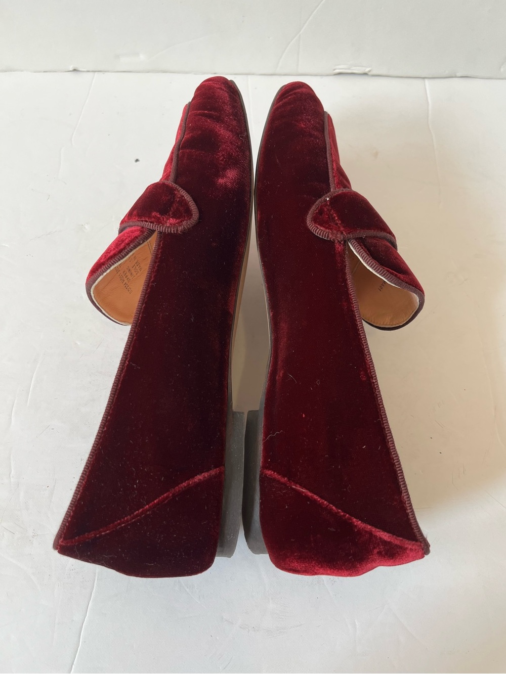 J.crew Velvet Penny Loafers in Deep Burgundy size 7 - Picture 5 of 11